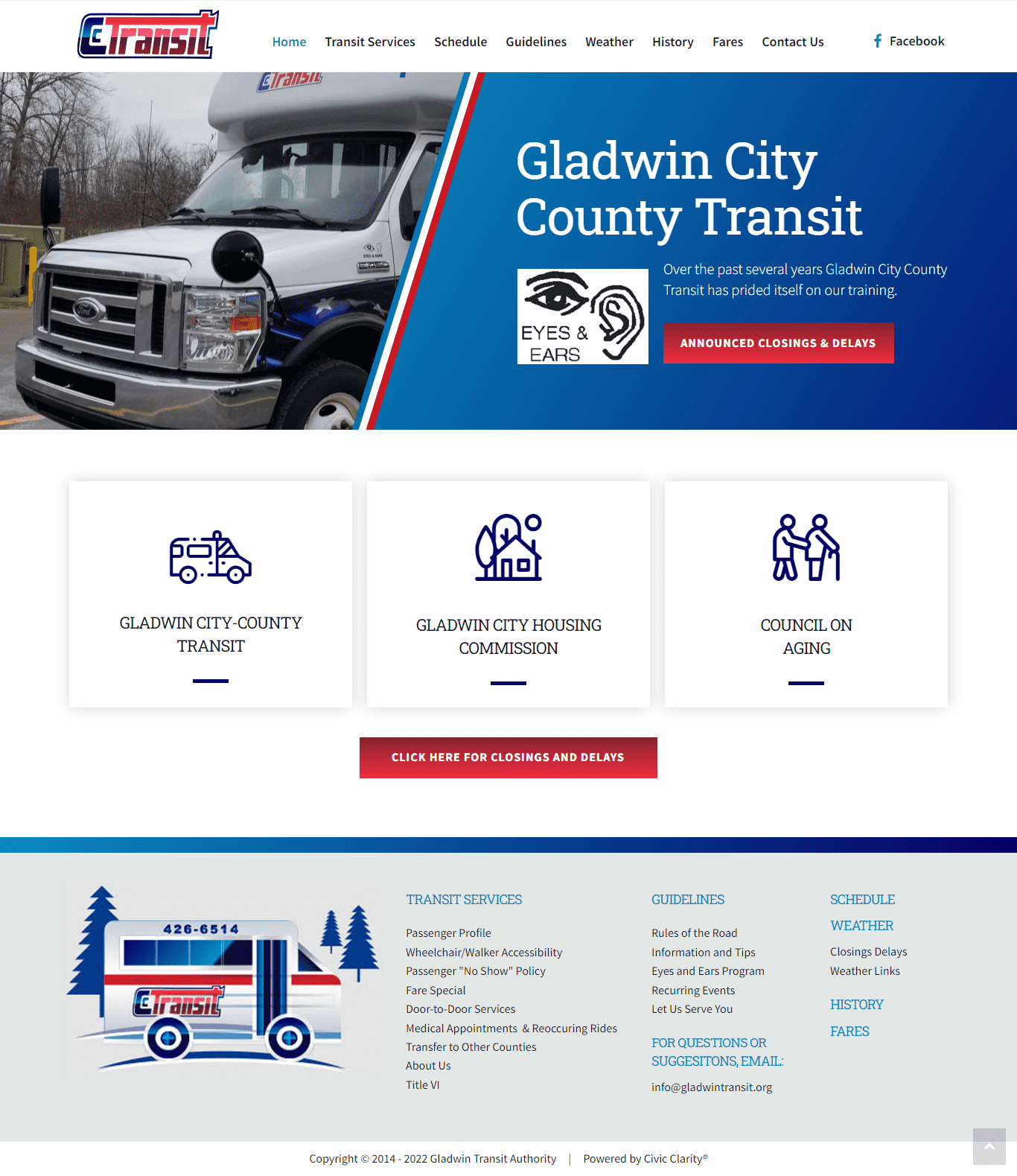 Gladwin Transit Authority portfolio design