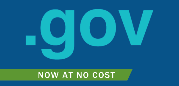 Now you can sign up for .gov extension at no cost