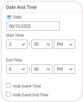 transparent date and time